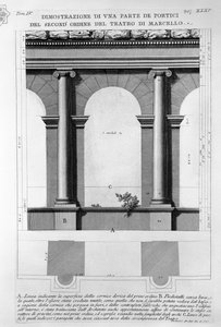 マルケッルス劇場 作： Giovanni Battista Piranesi